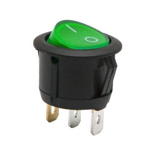 Handy Preklopno vgradno stikalo 6A 250V ON-OFF zelena osvetlitev Slike