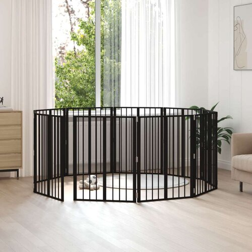  Pasja vrata 10 pcs Črna 60 x 80 cm Cinkana jeklena, (5000232683) Cene