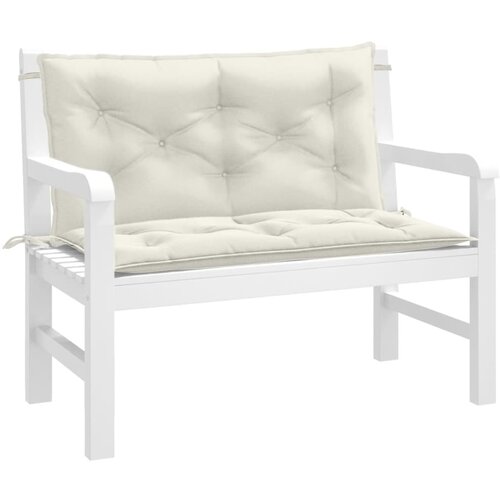 vidaXL Jastuci za vrtnu klupu 2 kom krem 100x50x7 cm od tkanine Cijene