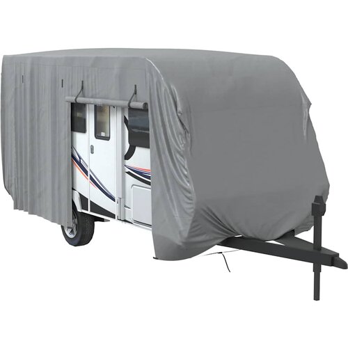 Maison Chic Prevleka za zunanjo pohi&amp;scaron;tvo - Prevleka za prikolico siva 550x250x220 cm netkana tkanina, (21795064) Slike