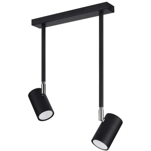  Sollux SL.1075 - Luster na šipci NORANO 2xGU10/40W/230V crna Cene