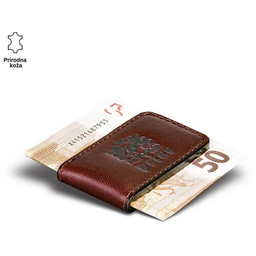 PRINC LEATHER &Scaron;tipaljka za papirni novac, Braon Cene