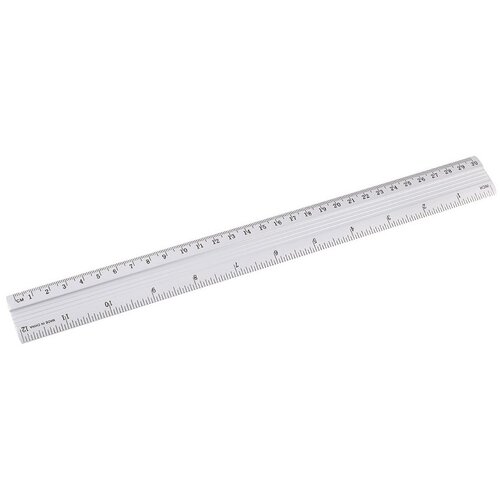 Ravnilo 30 cm alumini siv levia Slike