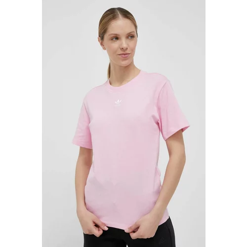 Adidas Pamučna majica boja: ružičasta