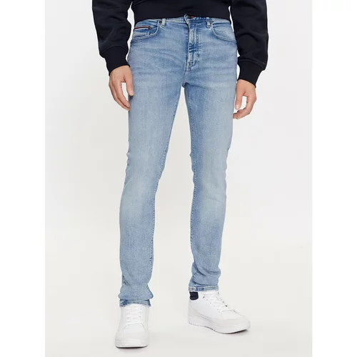 Tommy Hilfiger Jeans hlače Layton MW0MW32101 Modra Slim Fit
