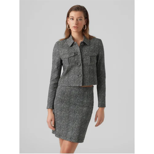 AWARE by VERO MODA Grey Ladies Patterned Jacket Gracelynn - Ladies