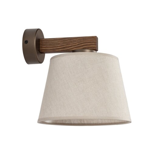  Brilagi - Zidna lampa LATTE 1xE27/15W/230V borovina/bež Slike