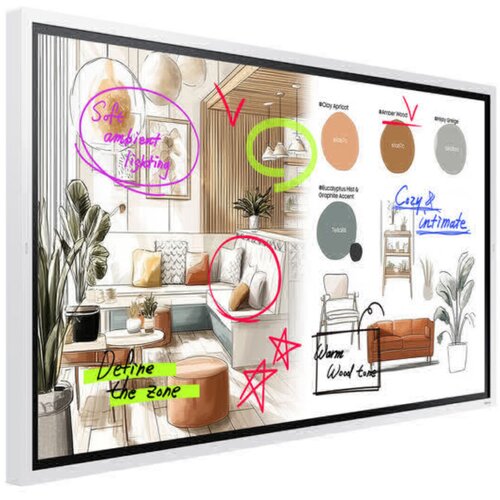 Samsung pametni zaslon Flip WMFX 65&amp;quot; UHD LH65WMFWBGCXEN 16/7 poslovni zaslon 65 palcev UHD z zaslonom na dotik Slike
