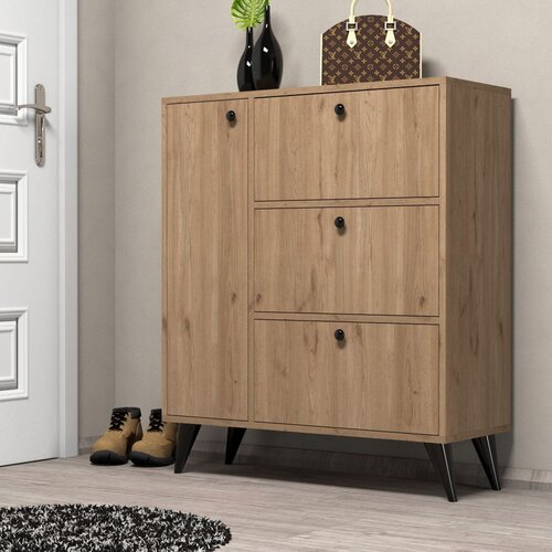 Woody Fashion Ormarić za cipele 90x105x35cm Hrast Cijene
