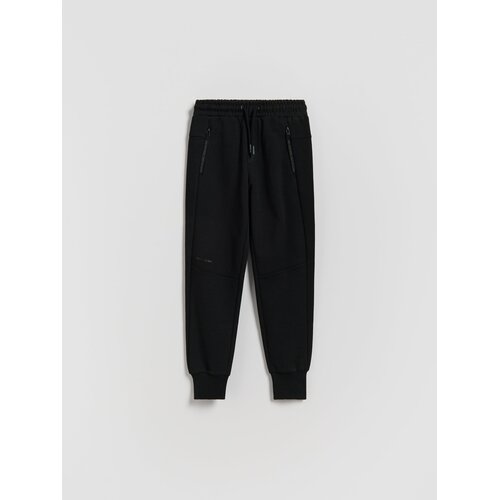 Reserved Pamučne jogger hlače - crno Cene
