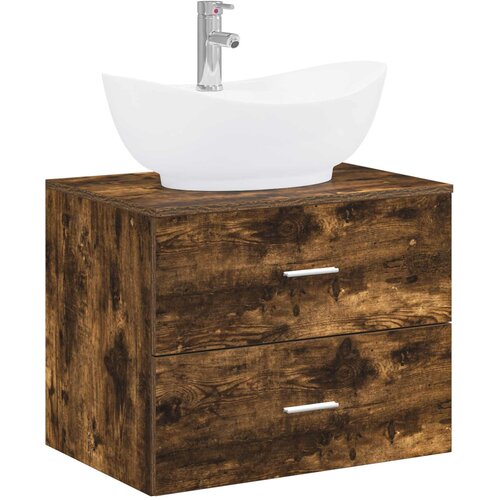  Set namje&amp;scaron;taja za kupaonicu Dimljeni hrast Konstruirano drvo Smeđa 62.5 x 44.5 x 50 cm Slike