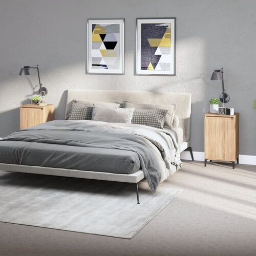  Noćni ormarići 2 kom boja hrasta 40x35x70 cm konstruirano drvo Cijene