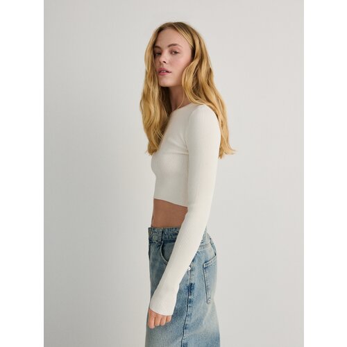 Reserved - Prugasta bluza - krem Slike