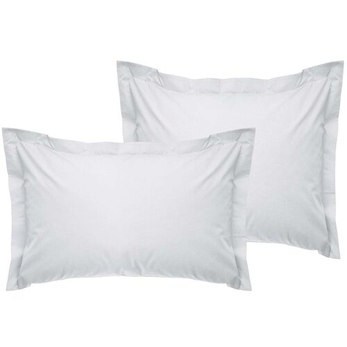  De White White Oxford Satin Pillowcase Set (2 Pieces) (EU) (IT) Cene