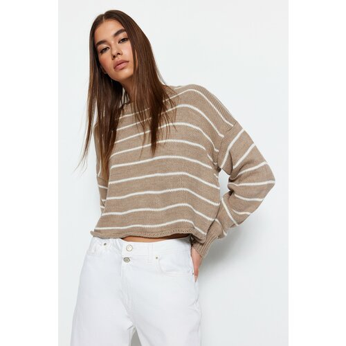 Trendyol Sweater - Beige - Regular fit Slike