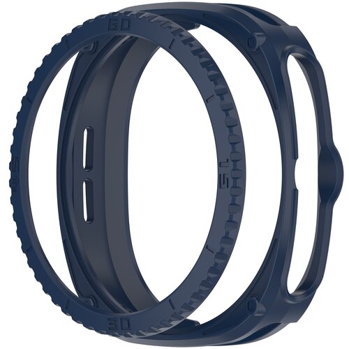 INF združljiv s samsung Watch8 classic oklepno ohi&scaron;je + set obroča z merilom blue, (5000086055) Cene