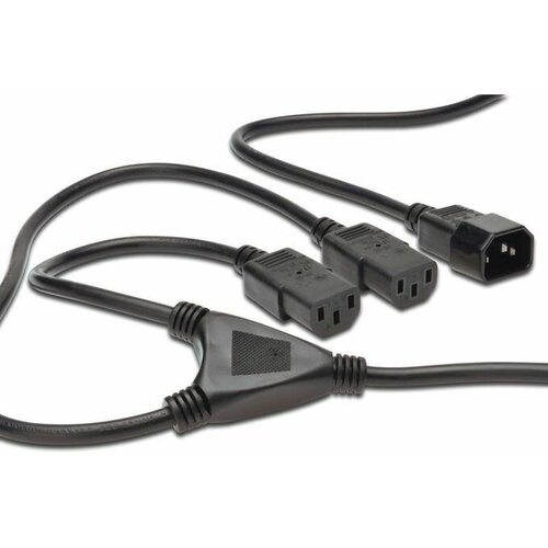 Digitus Napajalni kabel 220V EURO 1x C14 - Y 2xC13 1,7m AK-440400-017-S Cene