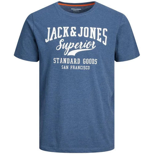 Jack & Jones Majica golublje plava / bijela