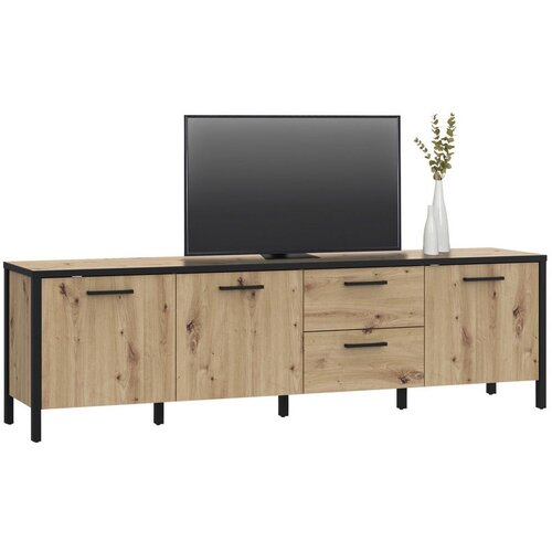 Modern Living Tv-element Kirikus, Barva Hrasta, Črna Slike