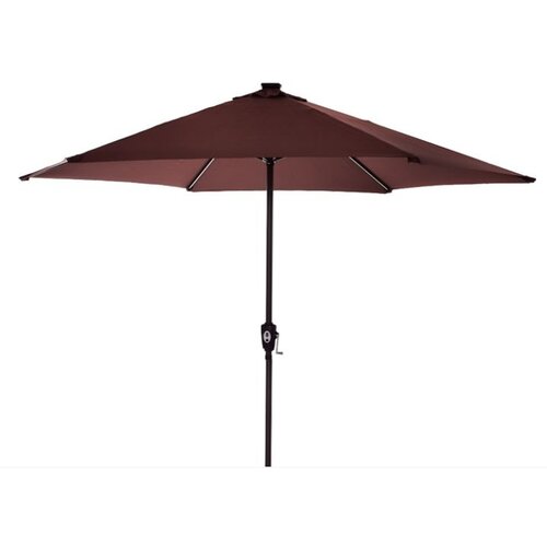Aga suncobran  CLASSIC 300 cm LED + integrirani USB punjač - tamno smeđi Cijene