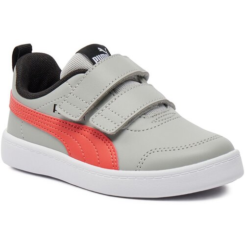 Puma Superge Courtflex V2 V Ps 371543-32 Cool Light Gray/Active Red Cene