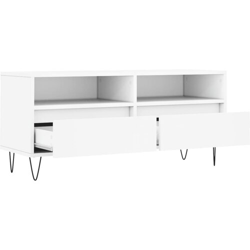  ormarić bijeli 100 x 34,5 x 44,5 cm od konstruiranog drva Slike