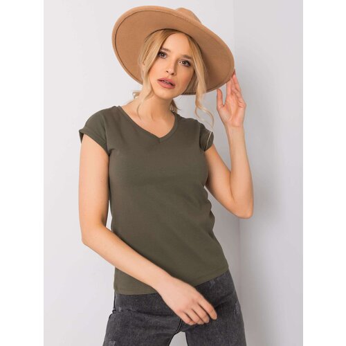 BASIC Feel Good T-shirt-RV-TS-6108.04-khaki Cene