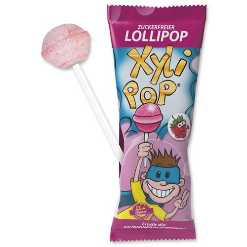 Miradent XyliPOP lizalica 25/1 jagoda Slike