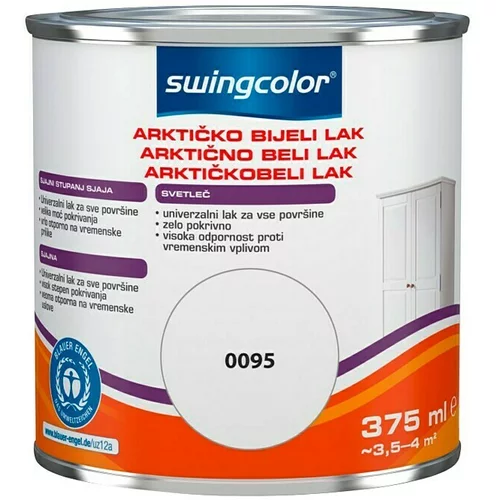SWINGCOLOR Arktično beli lak Swingcolor (bele barve, sijaj, 375 ml)
