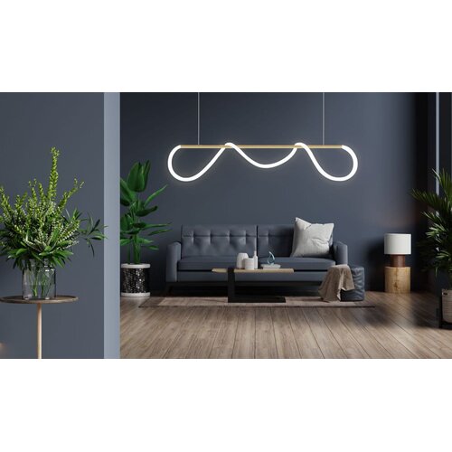 Toolight APP854-CP long gold led stropna svjetiljka Slike