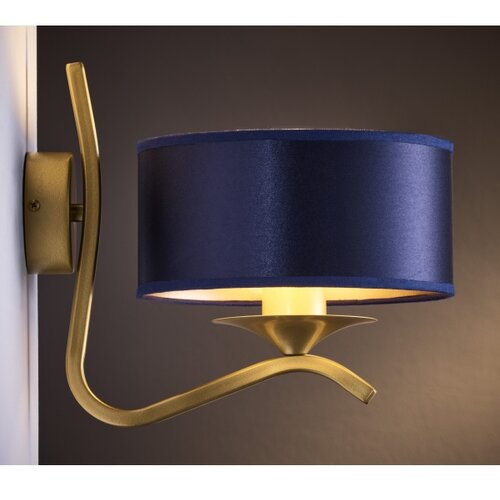 Jupiter 2115 - zidna lampa kaszmir 1xE27/15W/230V plava/zlatna Slike