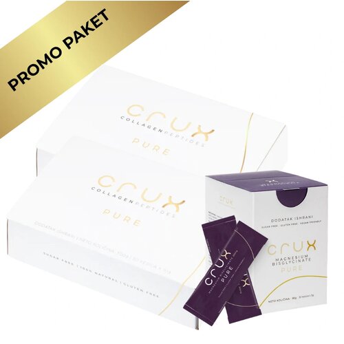 Crux Paket 2x Pure Collagen Peptides + Pure Magnezijum Bisglicinat Slike