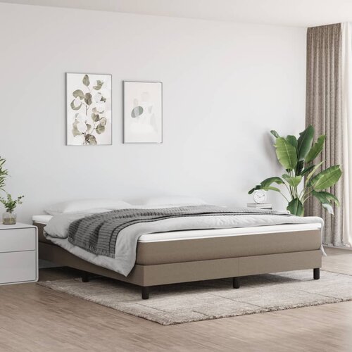 vidaXL Vzmetnica z žepkasto vzmetjo taupe 160x190x20 cm blago Cene