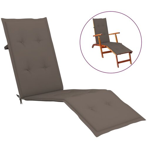 VidaXL Blazina za ležalnik taupe (75+105)x50x3 cm Slike