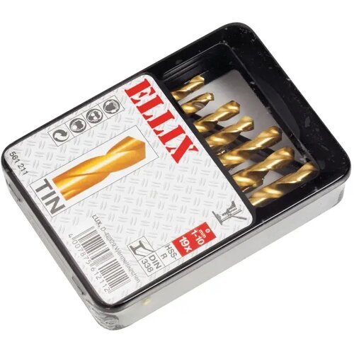 Lux Tools Set svrdla Ellix za metal, 19 kom Slike