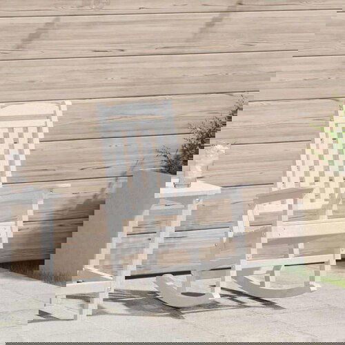 VidaXL Gugalnica za vrt Bela 70 x 92 x 108cm HDPE Slike