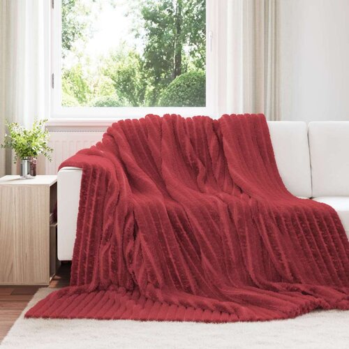 Odeja Bordeaux rdeča 240 x 220 cm Flis, (5000288328) Cene