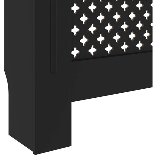 VidaXL pokrov za radijator mdf crni 78 cm Slike