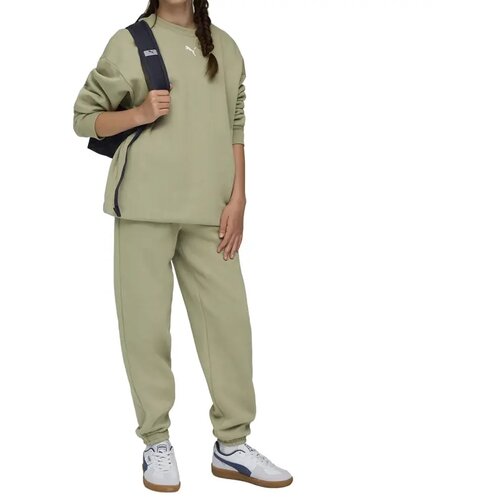 Puma Trenerka za devojčice Loungewear Oversized Sweat Suit G, Zelena Cene