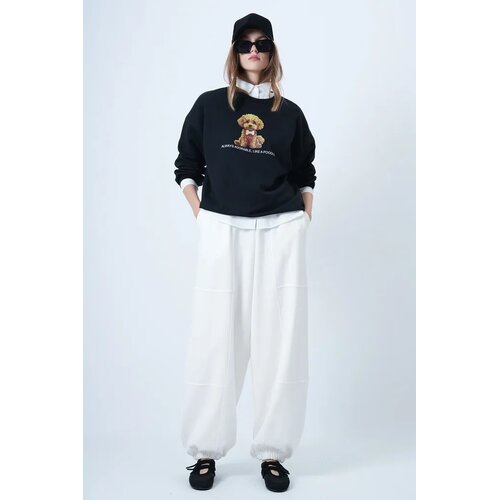Trend Alacati Stili ženske pantalone Alc-X14655, bele Slike