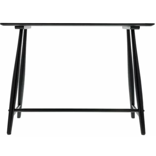 Villa Collection crni konzolni stol od hrastovine 100x44,5 cm Bast -