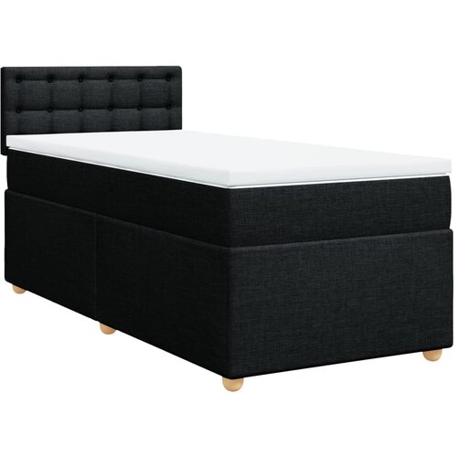 Maison Chic Box spring postelja - Vzmetna postelja z vzmetnico črna 90x200 cm blago SL22947, (21880316) Slike