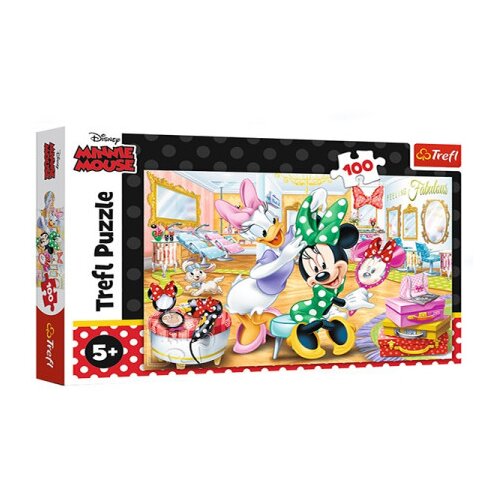 Tref line puzzle 100 minnie in beaut ( T16387 ) Slike