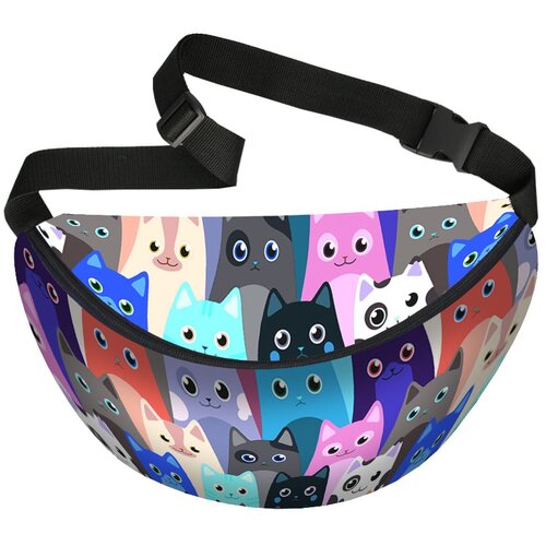 Bertoni unisex's Big Waist Bag Meow Cene