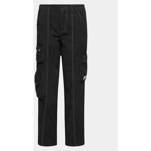 BDG Urban Outfitters Hlače iz tkanine Y2k Low Rise Cargo Pants 77101459 Črna Regular Fit
