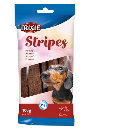 Trixie stripes trake sa govedinom light 100g Slike