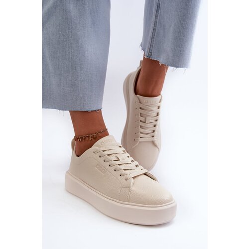 Big Star Lightweight Women's Sneakers Memory Foam System Beige Cene