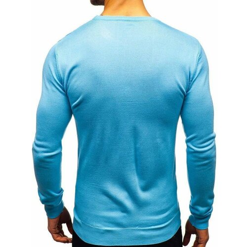 DStreet Fashionable men's sweater BOLF 2300 - light blue, Slike
