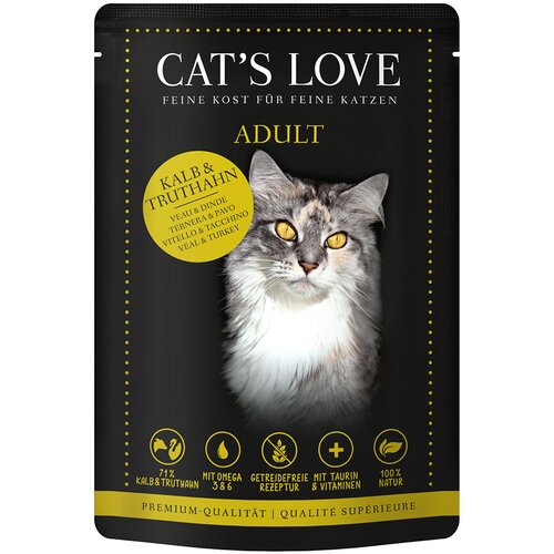 Cat's Love 12 x 85 g - Teletina in puran Cene