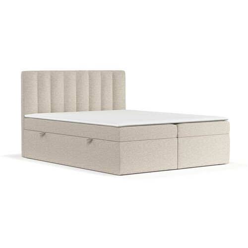 Maison de Rêve Bež boxspring postelja s prostorom za shranjevanje 180x200 cm Novento – Cene